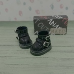 ねんどろいどどーるエンジニアブーツ（ブラック・金具銀）