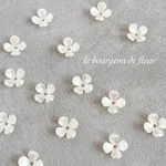 48pcs フラワー お花 アクリル チャーム パーツ 