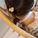 "fleur blanche　/ hair tie