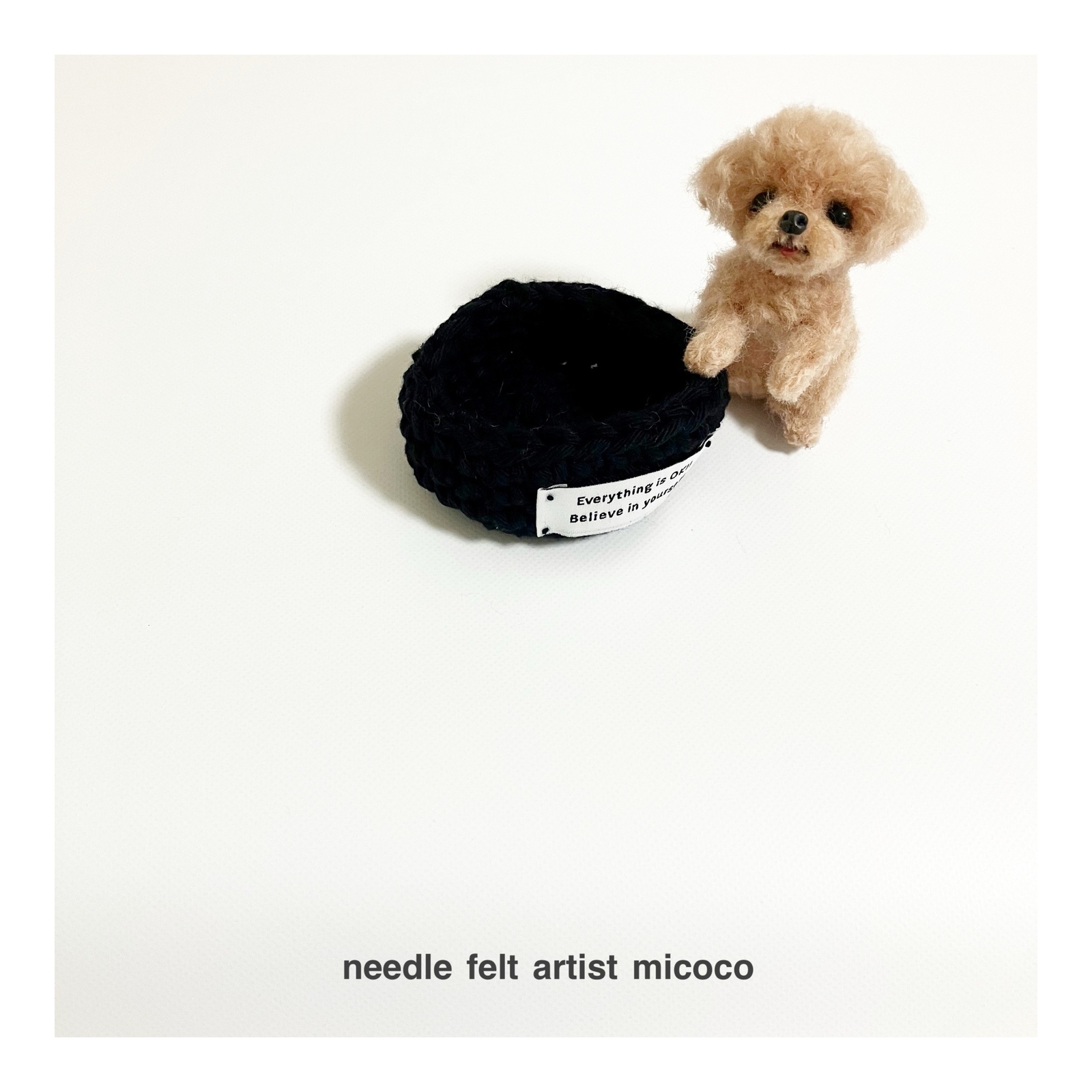 handmade 羊毛フェルト ☆マルチーズ 犬 オーダー マルプーちゃんの