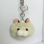 ふぐふぐはむすたー　マスコットキーホルダー(アイボリー)