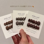 ネイルチップ｜シンプル マグネット うるうる ちゅるん 透け感 大人 秋ネイル🍠🌖🍁