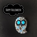 Blue Eyes Ghost    ハロウィンにいかが？オバケのブローチ
