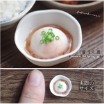 【ミニチュアフード】温泉卵★受注生産品★