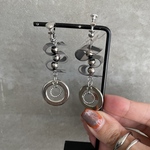 55✴︎pvc/ニュアンスカラー/メタルフープ［ピアス/イヤリング］