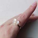 お祭りゆびわ【白湯】【飾りなし】【ハート】