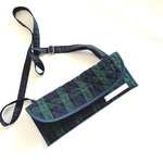 横型ストラップ付ハーモニカケース 　ブラックウォッチ柄