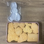 テディシリーズ　うさぎ　ぬいぐるみ　クッキー型