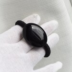 ブラックオニキス40 　髪留めゴム❀