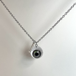 グラスアイネックレス(ブラック)