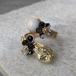 【糸魚川翡翠】金蛇リング(12~19号サイズ)
