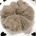💓sale300円💓ハニーブラウンファー❤︎プレーンシュシュ✨
