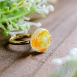 ［水たまりのおはじきドロップス］ring 金木犀 ミルキー