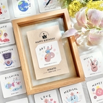 【選び取りカード】1歳のお誕生日の記念に⭐︎名入れ台紙付き