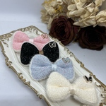 ふわふわリボン 白