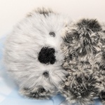 ふわふわラッコ(ブルーグレー×ミックスブラック)