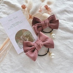 ꫛᥱꪝ＊ lisse ＊ コーデュロイリボン ヘアゴム 2個組