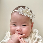お花のベビーヘアバンド