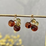 【NEW】14kgf  秋色深い べっ甲ピアス