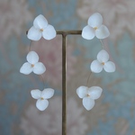 強度○　本物の紫陽花のピアス　イヤリング　ウェディングや贈り物ギフトにも　　N115