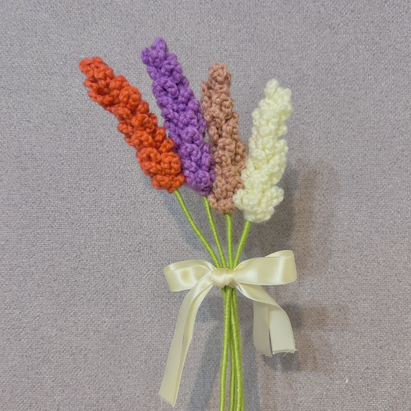 Forever カーネーション ニットフラワー 手編み 造花 ニットフラワーの