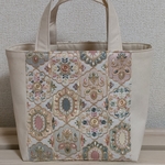 ミニトート1325 お散歩バッグ ランチバッグ サブバッグ トートバッグ 高級インド刺繍 フェアリードリーム 25091502