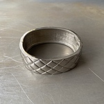 Vintage 90s USA retro mode quilting design bangle 