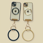 MagSafe対応 iPhone17 /17air/17pro/ 16 / 15 / 14 / 13 / 12  透明　クリア　  レンズ保護  iPhoneケース スマホカバー　リングストラップ付き