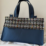 《撥水》perle doux____carré navy（ペルレドゥ　カレ）