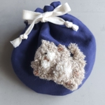 お昼寝ねこちゃんの巾着⑅【セルカークレックス♡ベージュ】