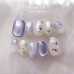 パープルシルバーフラワー