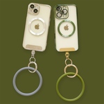MagSafe対応 iPhone17 /17air/17pro/ 16 / 15 / 14 / 13 / 12  透明　クリア　  レンズ保護  iPhoneケース スマホカバー　リングストラップ付き