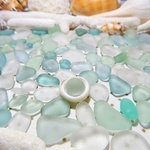 海辺の輝き　淡い色系ミックス小型サイズ大盛Ａクラス（シーグラス）