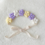 ふわふわお花のベビーキッズ花冠♡ラプンツェル