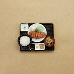 ミニチュアフード「牛カツ定食」