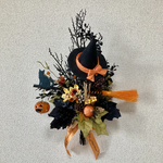 『新作ハロウィン』"ハロウィンナイト！魔女と飛ぶ黒猫とゆらゆら揺れるジャック・オー・ランタンのスワッグ"