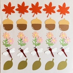 アルバムクラフト♡【秋②】合計25枚/クラフトパンチ/ペーパークラフト