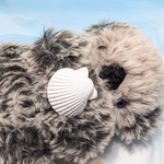 ふわふわラッコ(ベージュグレー×ミックスブラック)