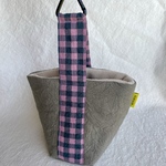 JICOJICOポーチM《綿麻カーキ×フリース》