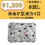 秋冬限定！お試し米ぬか玄米カイロ