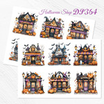 【DP364】デザインペーパー ハロウィンショップ コラージュシート