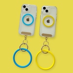 【MagSafe対応】iPhone17/16 / 15 / 14 / 13 / 12  2way  ハンドストラップ付き クリアケース