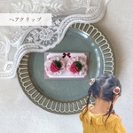 ショートケーキちゃんヘアクリップ・ピンク