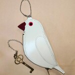 本革　白文鳥キーケース　コインケースとしてもご利用になれます