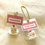 ＊ショートケーキ お皿のせ キーホルダー＊パッケージごとシリーズ