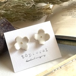 おはなピアス　イヤリング　シンプル　サージカルステンレス