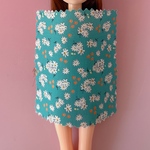 選べるサロペット🌼エメラルドグリーンのレトロフラワー🌼