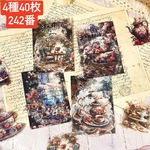 コラージュ　シール　ステッカー　素材　ハンドメイド