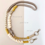 スマホショルダーストラップ【マスタードyellow】パラコード　スマホストラップ　ネックストラップ　ハンドストラップ　携帯ストラップ　モバイルグッズ　スマホケース　マクラメ　