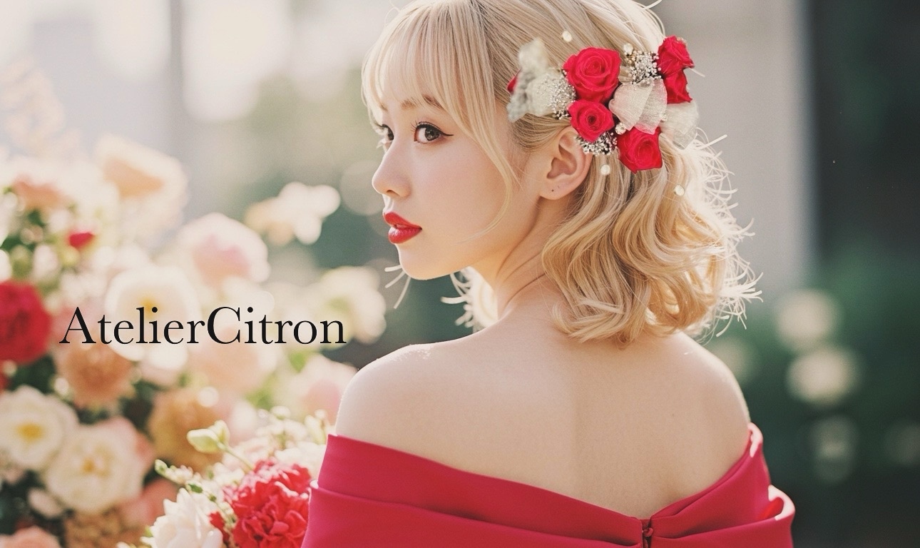 髪飾り 結婚式 成人式 赤薔薇 美女と野獣 シルバー ダイヤ 宝石 ヘアアクセサリー ローズ ヘッドドレス 6,372円